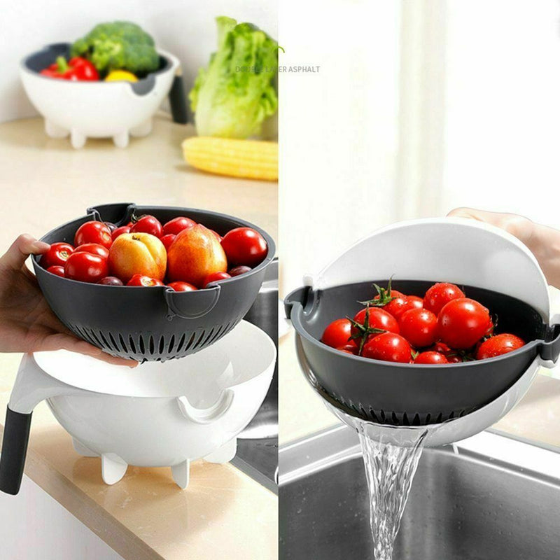 Rotate The Vegetable Cutter.